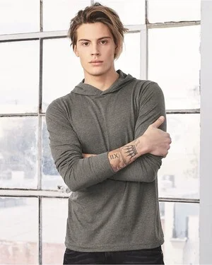 Bella + Canvas 3512 Unisex Driftwood Long Sleeve T-Shirt Hoodie