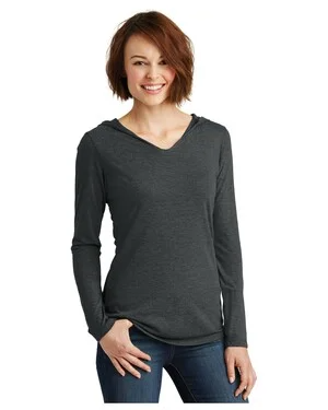 District DM139L Women's Perfect Tri Long Sleeve T-Shirt Hoodie
